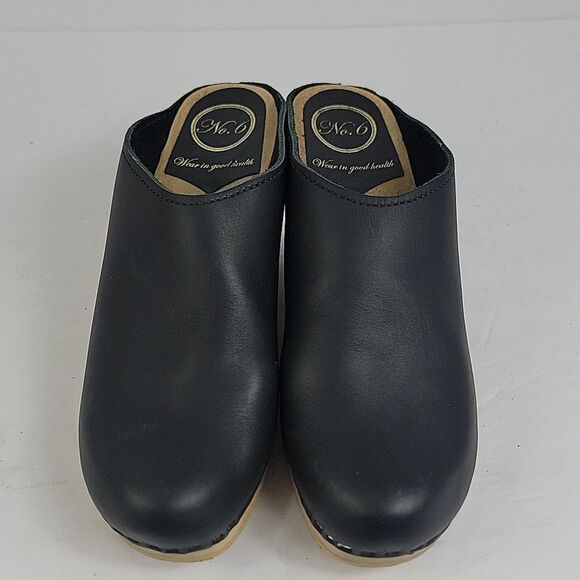 No. 6 Black New School Wedge Clog -Women's - Picture 7 of 13